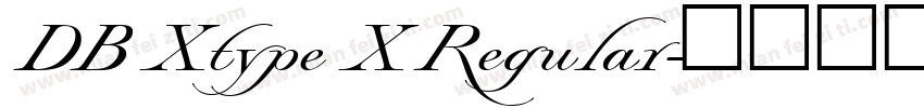 DB Xtype X Regular字体转换